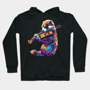 Ferret Playing Violin Hoodie